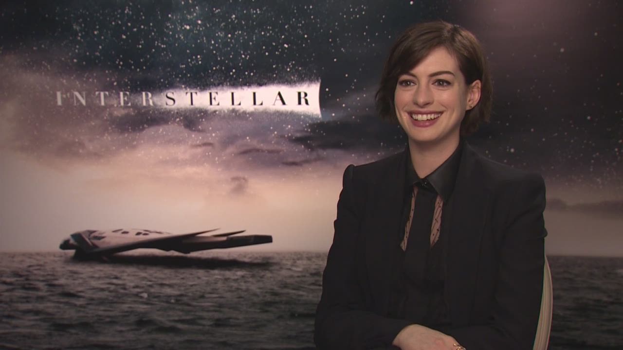 Anne Hathaway speaks to CNN about her role in the upcoming space epic.