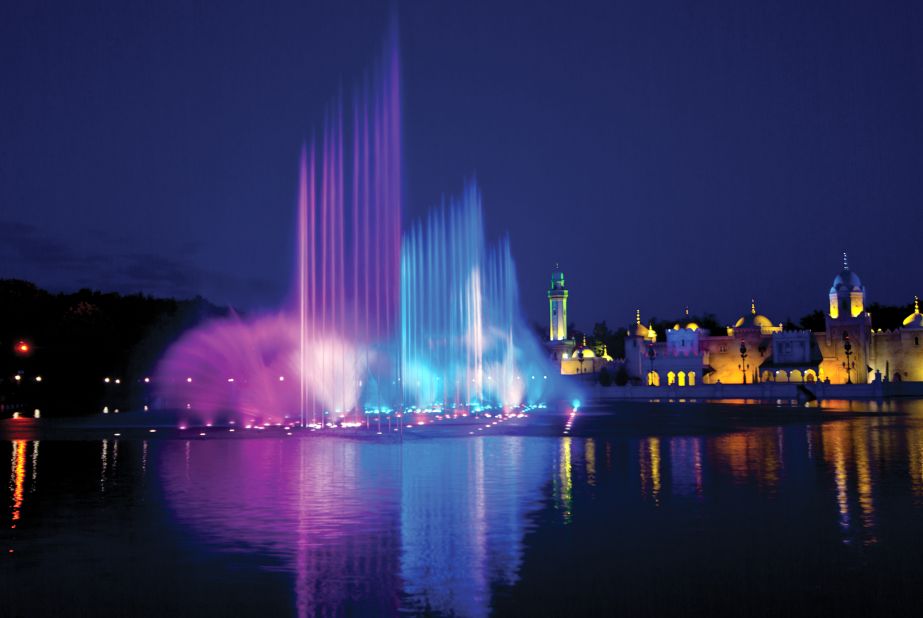 The Aquanura fountains at the Netherlands' Efteling theme park were built to celebrate the park's 60th anniversary in 2012. 