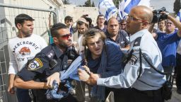 Israeli police detain a right-wing Israeli settler who was trying to jump a barrier to cross into the al-Aqsa mosque compound, Islam's third holiest site, but also the most sacred spot for Jews who refer to it as the Temple Mount because it once housed two Jewish temples.
