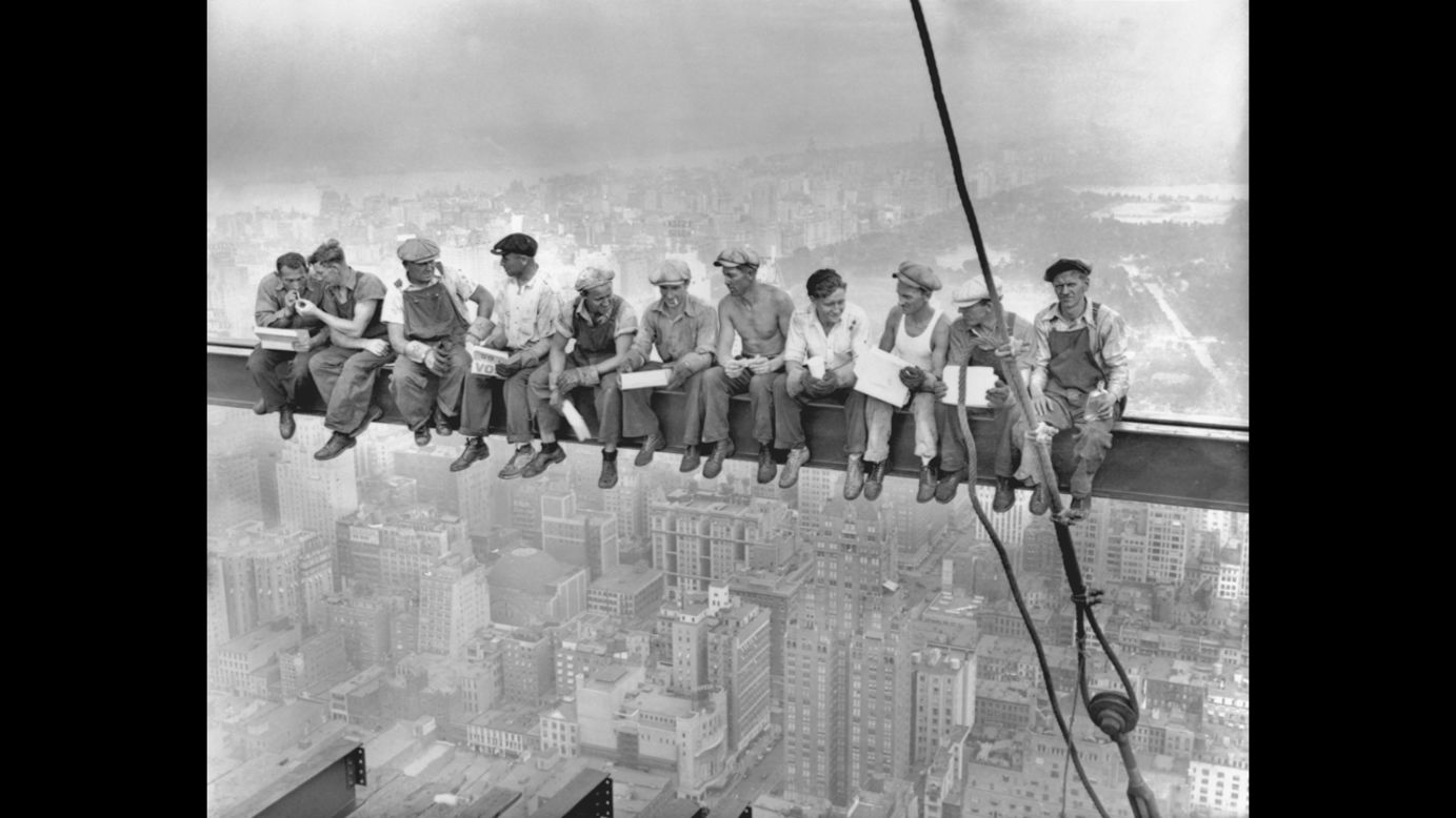 This unforgettable image, titled "Lunch atop a Skyscraper," was taken on September 20, 1932, during the construction of the RCA Building in New York.  