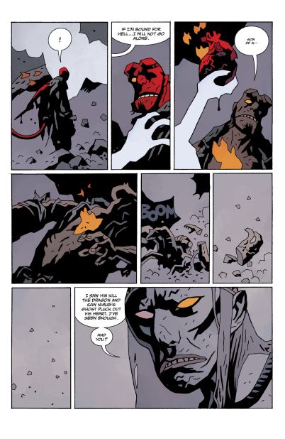 The story of Hellboy (seen in two feature films) ends here but will begin anew in "Hellboy and the BPRD."