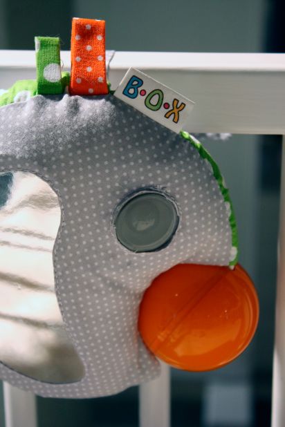 A camera hidden inside this soft toy is activated when the baby moves. It takes a video and shares it online.
