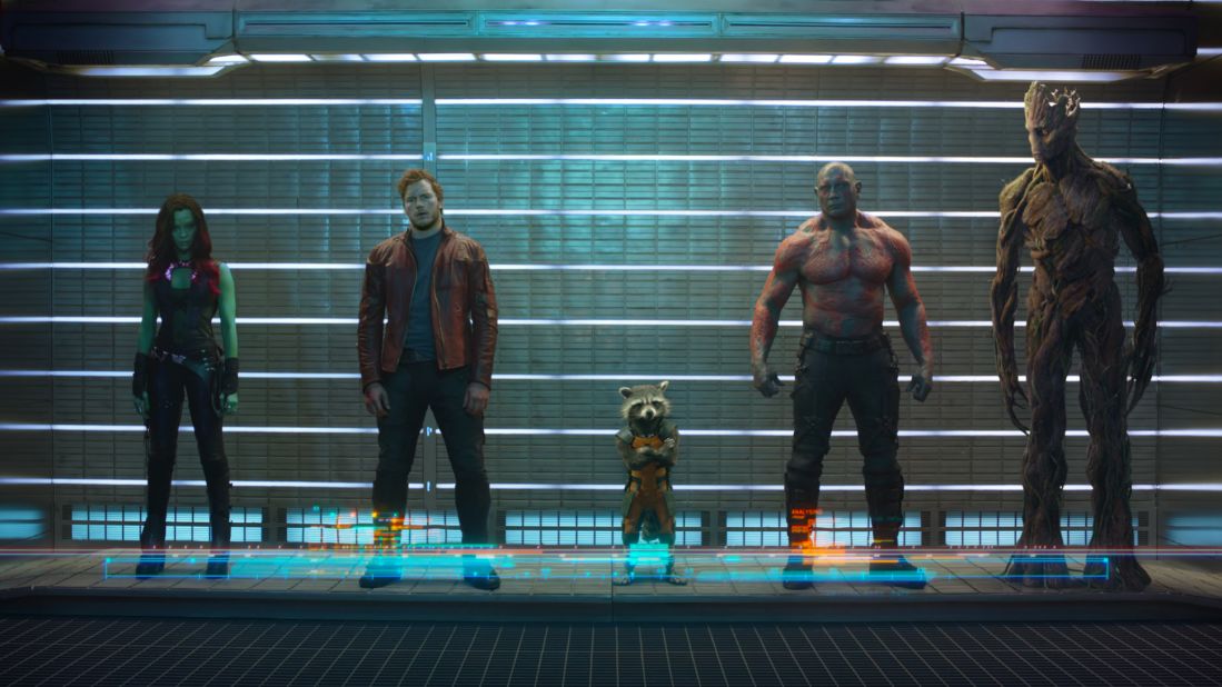<strong>"Guardians of the Galaxy" (2014): </strong>Chris Pratt, Zoe Saldana and Dave Bautista star in the quirky fun blockbuster.<strong> (iTunes).</strong>