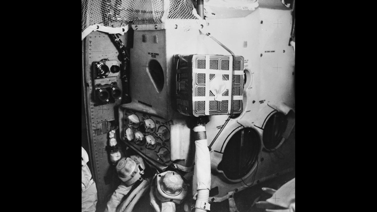 The U.S. lunar mission Apollo 13 in April 1970 lost the use of an oxygen tank necessary to supply air and power. The three-man crew successfully used the lunar module shown as a lifeboat.