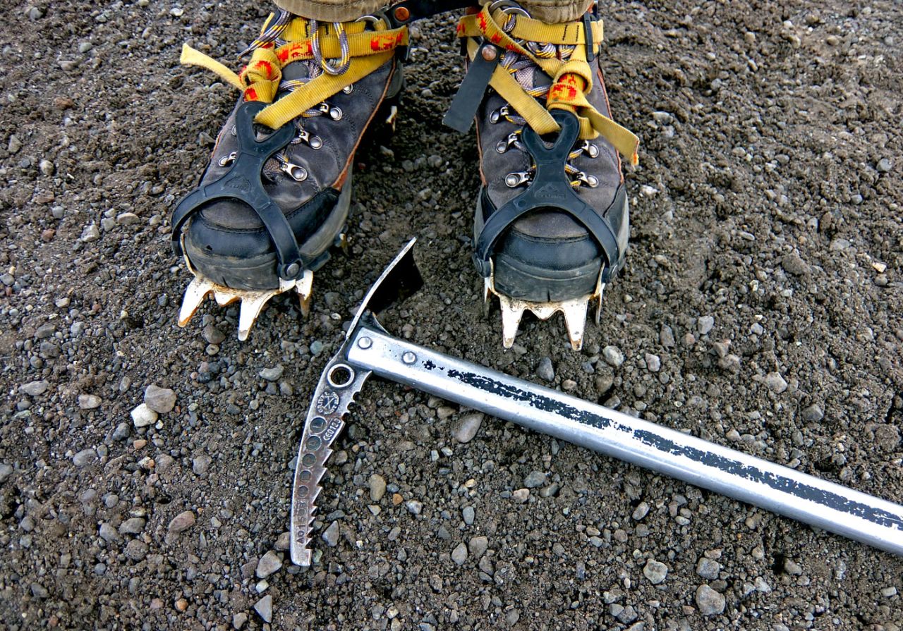 <a href="http://www.mountainguides.is/day-tours/" target="_blank" target="_blank">Icelandic Mountain Guides </a>offers two-hour tours of Svinafellsjokull. Hiking boots, crampons and an ice ax are standard issue glacier walking kit.