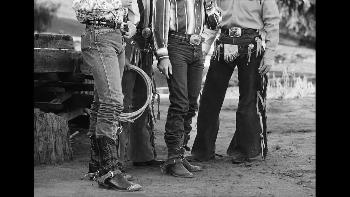 "These Los Angeles cowboys knew how to dress, and some took it very seriously," Little wrote. "Some of the cowboys brought six pairs of jeans in different colors plus matching shirts for a two-day rodeo."