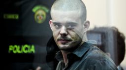 File picture dated January 6, 2012 of Dutch national Joran Van der Sloot during his preliminary hearing in court in the Lurigancho prison in Lima. The Peruvian Supreme Court has approved the extradition of Joran van der Sloot to the U.S. on charges of extorting money from the family of missing Alabama teen Natalee Holloway but it will not take place until he serves out his 28-year sentence for the 2010 murder of 21-year-old Stephany Flores.  AFP PHOTO/ Ernesto Benavides        (Photo credit should read ERNESTO BENAVIDES/AFP/Getty Images)