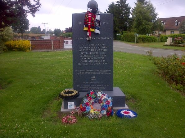 The English Football League remembers those from the 17th and 23rd Middlesex regiments who lost their lives during the War.