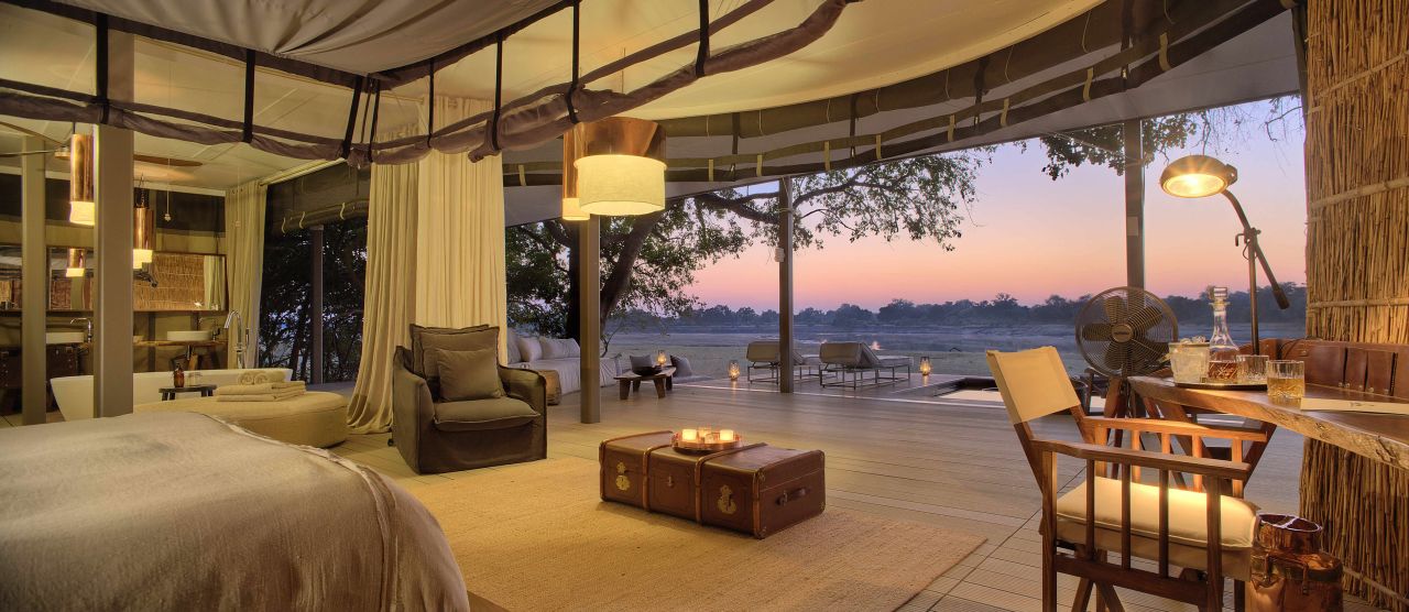 Chinzombo won the best new safari property at the Safari Awards this year. The Zambian property is made up of six villas, each with a private pool, Wi-Fi and cooled sleeping areas. The place was designed by award-winning architects Silvio Rech & Lesley Carstens. 