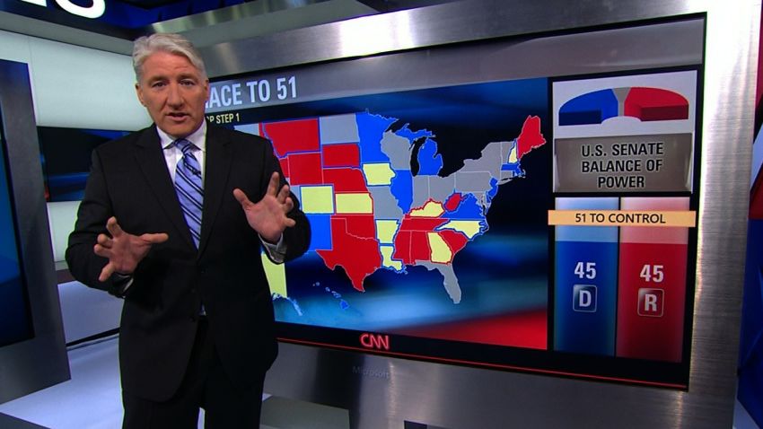 John King 2014 midterm election senate races