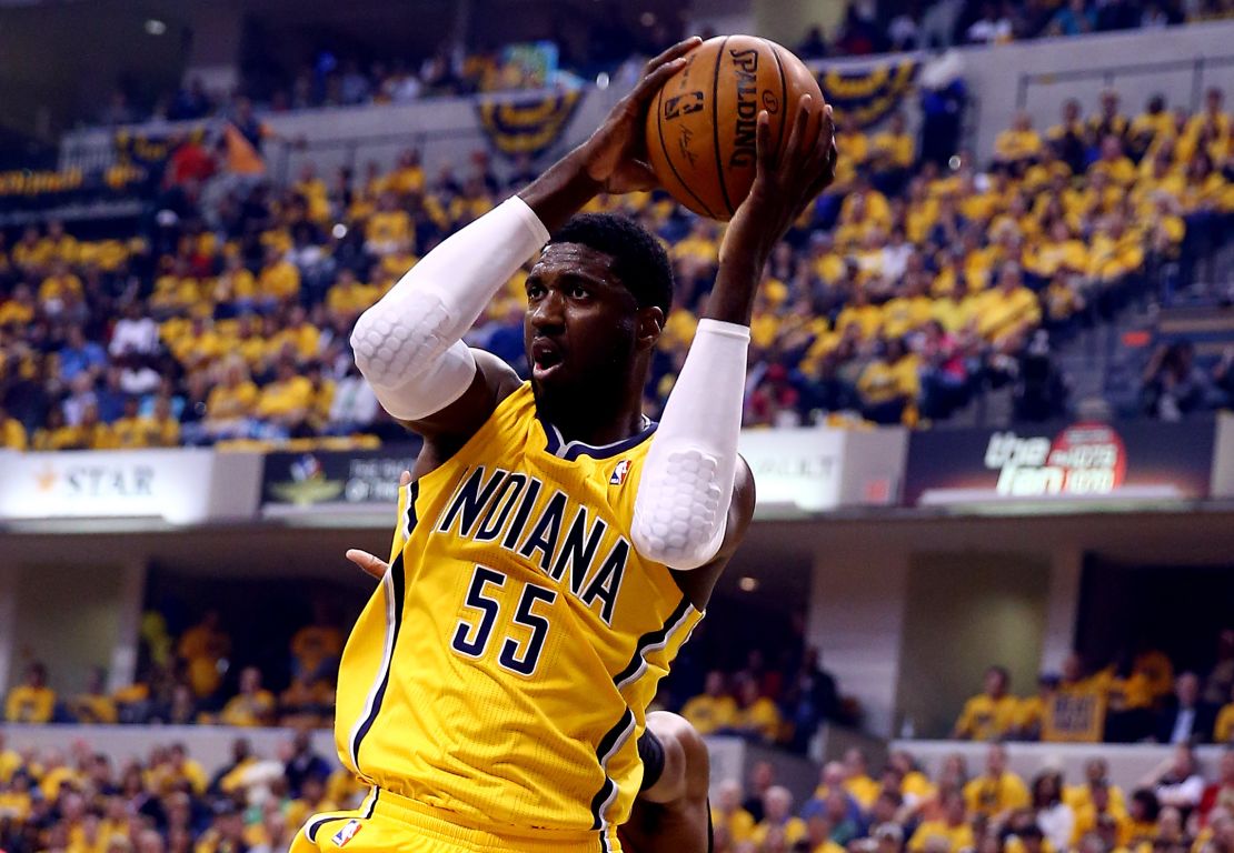 Roy Hibbert of the Indiana Pacers was found to have skill for successfully blocking or altering his opponent's shot according to Goldberry's data