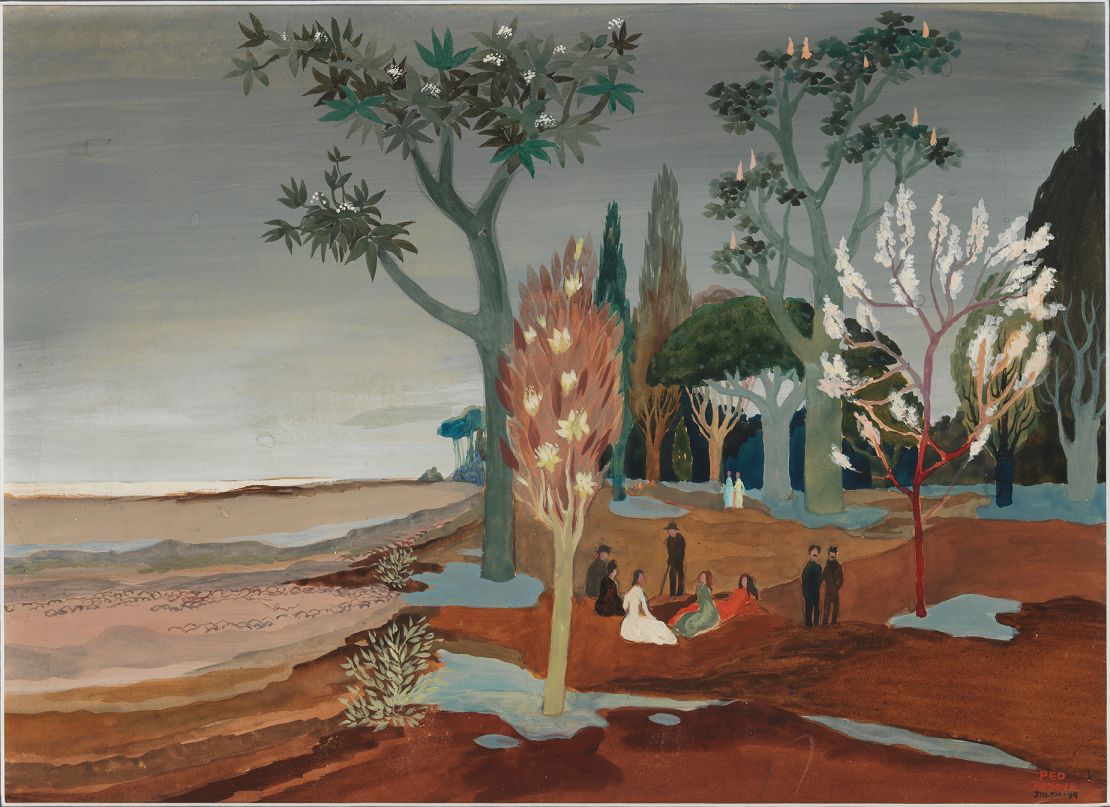 Tove Jansson's "Landscape (Picnic)." For her, art provided a welcome escape from reality.