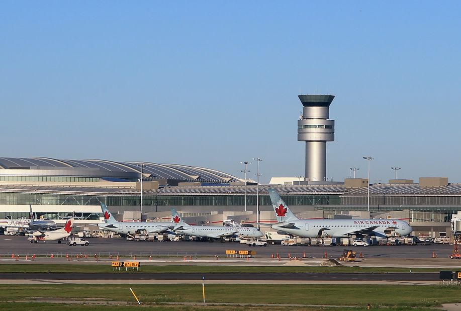 With a few exceptions, airport codes starting with "Y" designate Canadian airports. The "YZ" isn't as clear, but is said to be the old railway station code for Malton, in the area where Toronto's Pearson International Airport is located.
