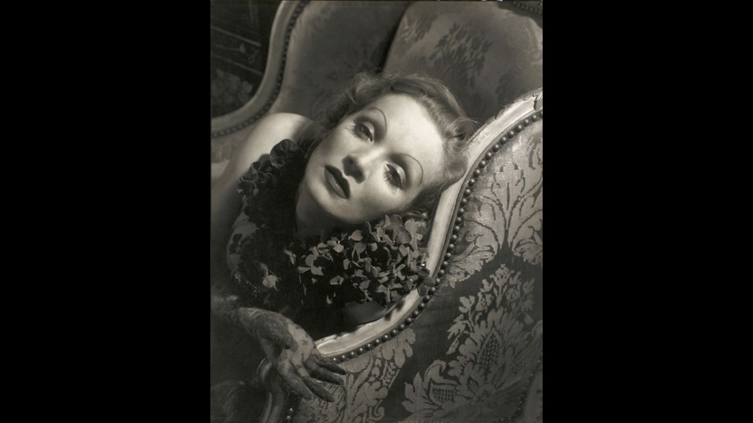 Marlene Dietrich appeared in Vanity Fair on June 1, 1935. In the days before professional models, actresses were chosen to model by Conde Nast, who recognized their ability to relate to the camera.