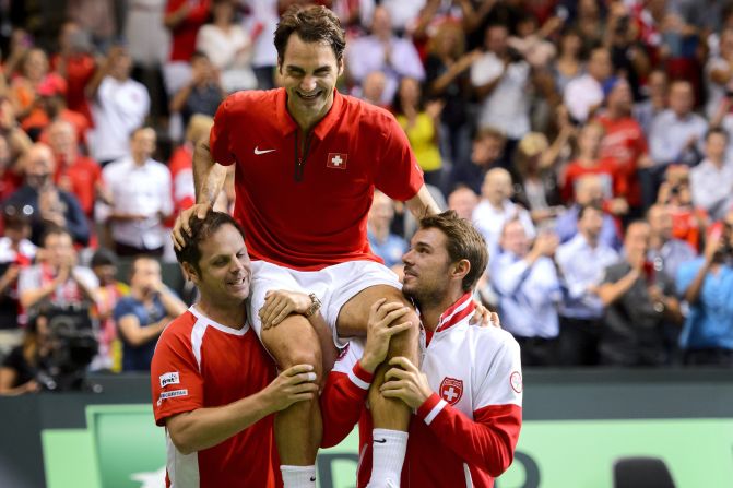 But will Federer be fully focused in London? He'll lead Switzerland in the Davis Cup final in late November. The Davis Cup is one of the few prizes in tennis Federer hasn't won. 