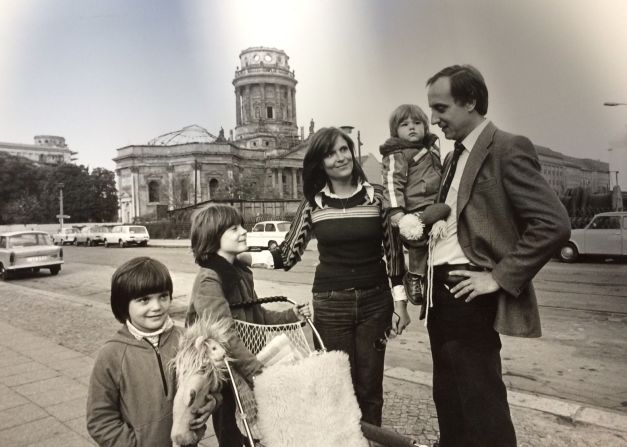 Fritz holds a young Frederik alongside Fred's mom and siblings in a family photo in Berlin.