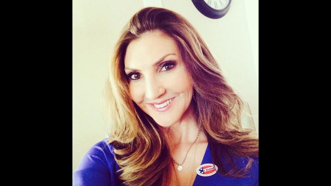 "I voted!" actress Heather McDonald <a href="https://twitter.com/HeatherMcDonald/status/529762388359147520/photo/1" target="_blank" target="_blank">tweeted</a>. "If you did, tweet me your 'I voted' sticker selfie."