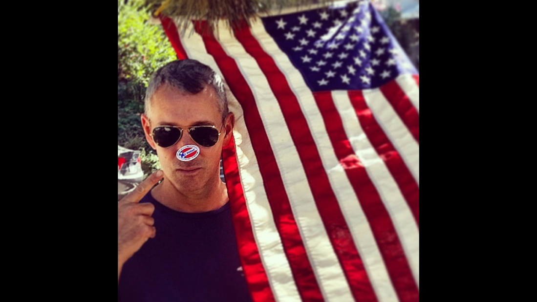 "Done and Doner. #vote," television personality Adam Shankman <a href="http://instagram.com/p/u_Xk1uoJ72/?modal=true" target="_blank" target="_blank">wrote on Instagram.</a>