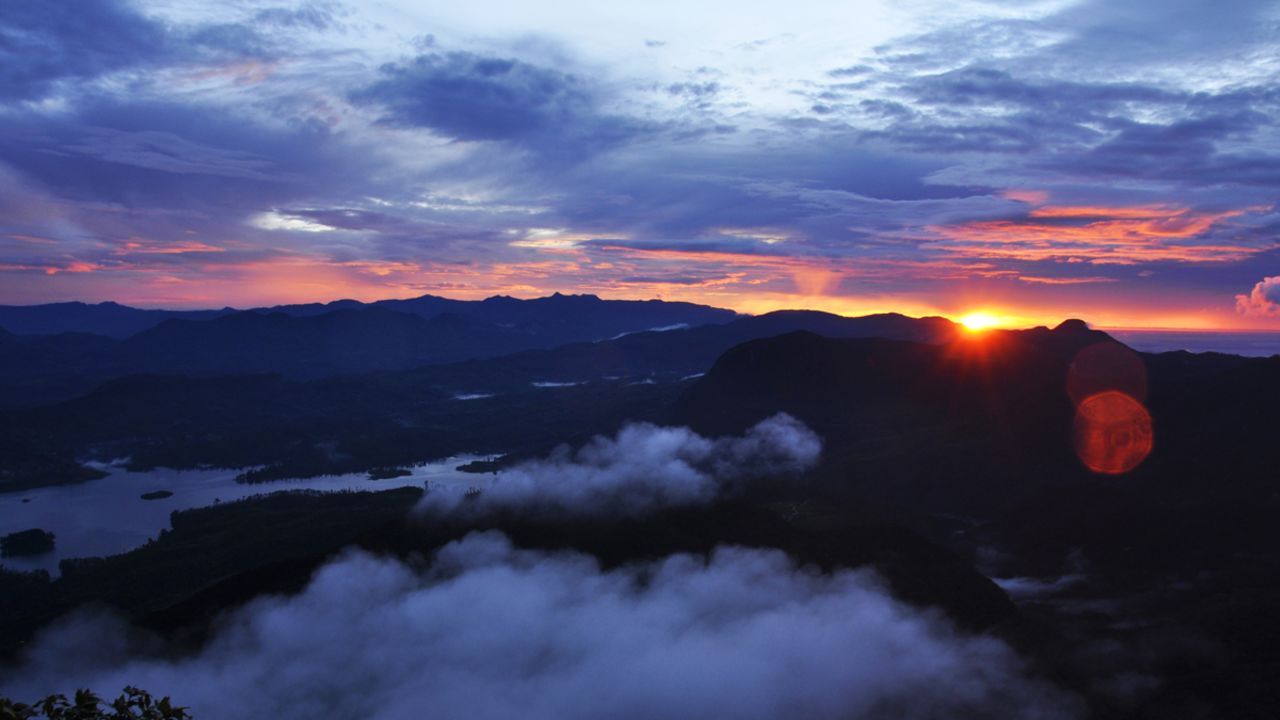 Spiritual dawn: Sunrise on Adam's Peak.