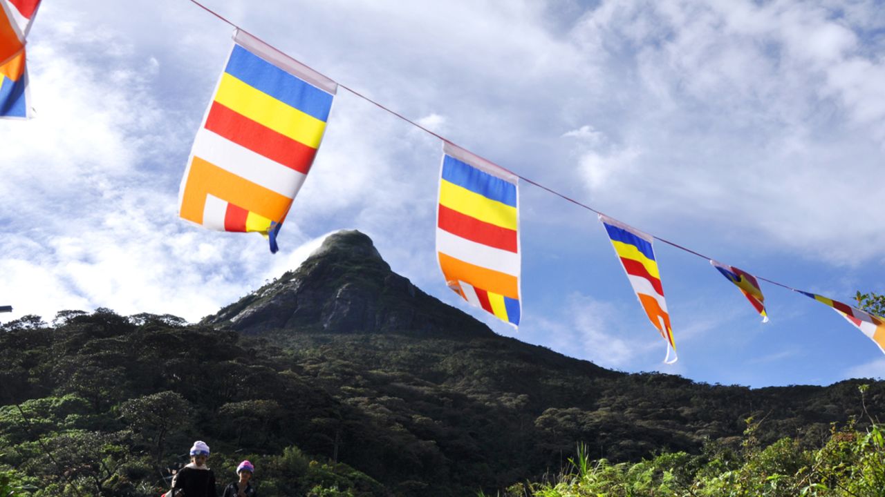 Religious summit: Adam's Peak is holy to Buddhists, Muslims, Christians and Hindus.