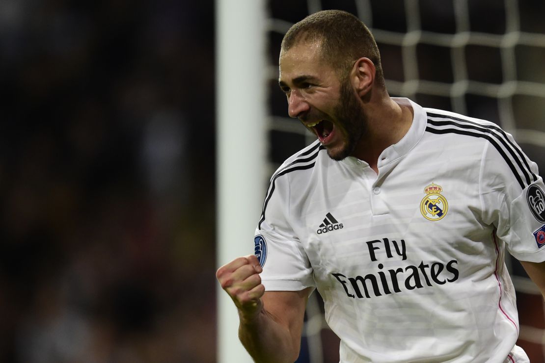 Benzema plays his football at Real Madrid