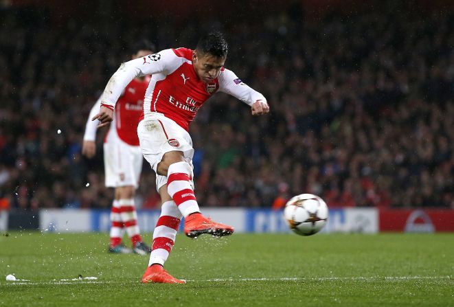 Alexis Sanchez was on target during a dramatic contest against Anderlecht. The home side had enjoyed a three-goal lead before the Belgian side hit back with three goals of its own. The game finished 3-3.