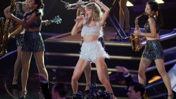 Taylor Swift performs on stage at the MTV Video Music Awards (VMA), August 24, 2014 at The Forum in Inglewood, California.