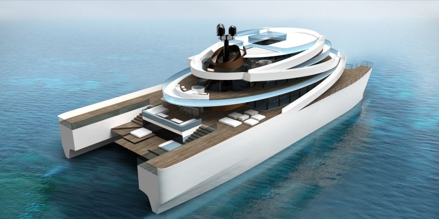 <strong>SYMPHONY, designed by Raphael Laloux</strong><br /><br />When <a href="index.php?page=&url=http%3A%2F%2Fwww.raphaellaloux.net%2F" target="_blank" target="_blank">Raphael Laloux</a> set out to design a luxury vessel for a world-renowned conductor, aptly enough he turned to the home of music for inspiration.<br /><br />"I looked to opera architecture," explained the winner of the<a href="index.php?page=&url=http%3A%2F%2Fwww.boatinternational.com%2F2014%2F05%2F16%2Fyoung-designer-of-the-year-award-finalists-visit-oceanco%2F" target="_blank" target="_blank"> 2014 Boat International Media Young Designer of the Year.</a><br /><br />"The dramatic staircase, which is an important element in an opera house, is imagined in the the curving promenades spiraling around the superstructure."