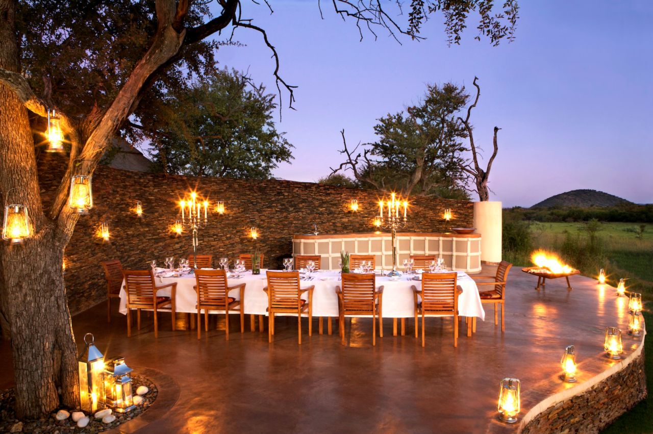 Located in South Africa's Madikwe Game Reserve, Jamala Madikwe Royal Safari Lodge is a prime example of how safari dining has reached new heights in recent years. Winner of the award for best safari cuisine, Jamala Madikwe employs award-winning chef Nico Verster to create an international mix of five-star fare. Guests can dine on decks overlooking the resort's private water hole. Jamala Madikwe is also home to the 'sofa safari' -- where guests can watch animals at the water hole from the comfort of the couch. 