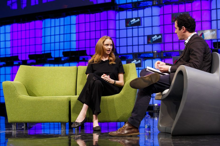 Model, actress and entrepreneur, Lily Cole, is pictured in conversation with Matt Garrahan of the Financial Times at Dublin's Web Summit. She spoke about her website <a href="https://www.impossible.com/" target="_blank" target="_blank">impossible.com</a> and how tech can inspire good will. 