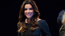 In this handout image supplied by Sportsfile, Actress Eva Longoria appears on stage during Day 1 of the 2014 Web Summit at the RDS on November 4, 2014 in Dublin, Ireland.