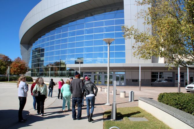 The Cobb Energy Performing Arts Centre north of Atlanta stands in for the CDC<strong> </strong>in the episode.