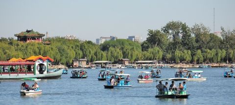 Colorful boats float along a lake at the<a href="http://ireport.cnn.com/docs/DOC-850856"> Summer Palace </a>in Beijing, China. The historic site, which was <a href="http://whc.unesco.org/en/list/880" target="_blank" target="_blank">restored in 1886</a> after being ravaged by war, is dotted with beautiful gardens, pavilions and temples.