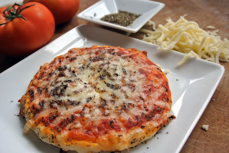 It can even create multi-layered dishes, like this pizza, by printing the components in stages.