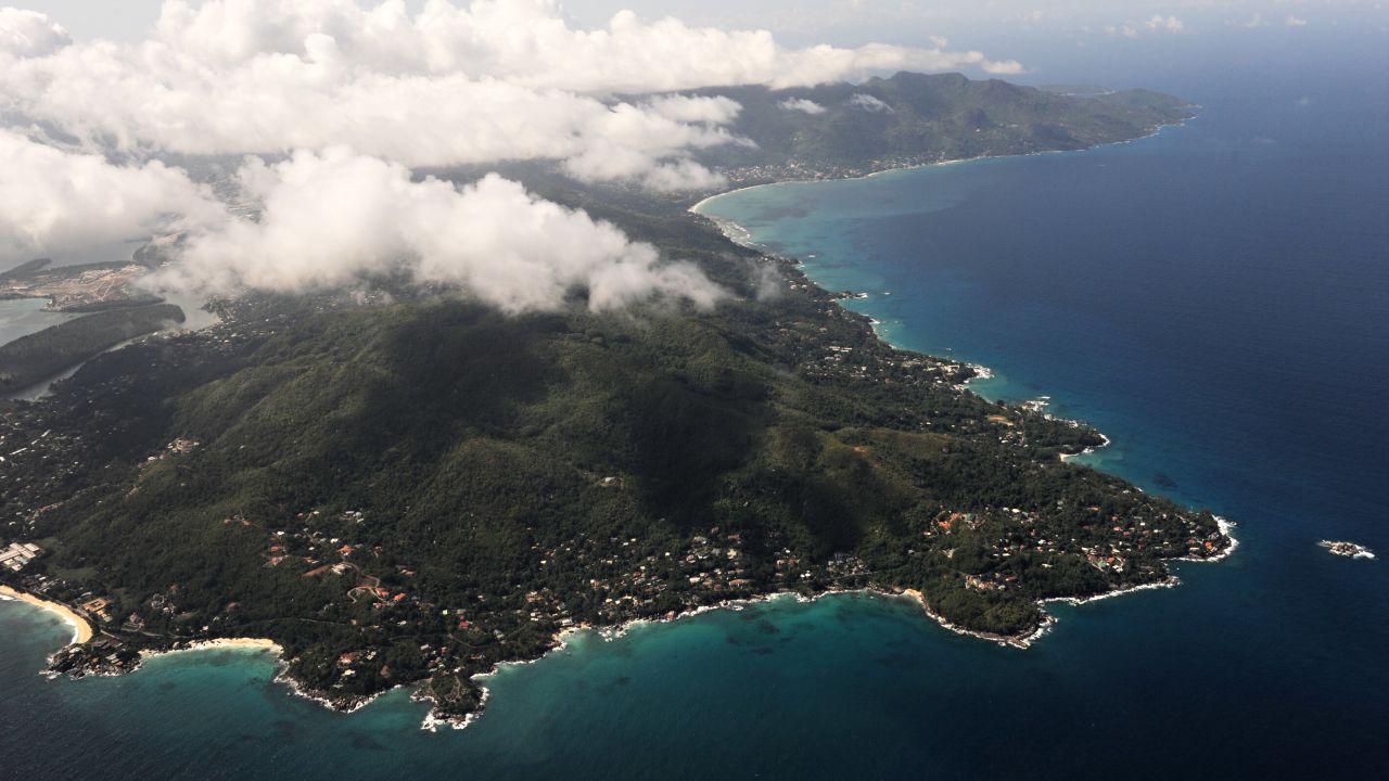 The Seychelles main island of Mahe.