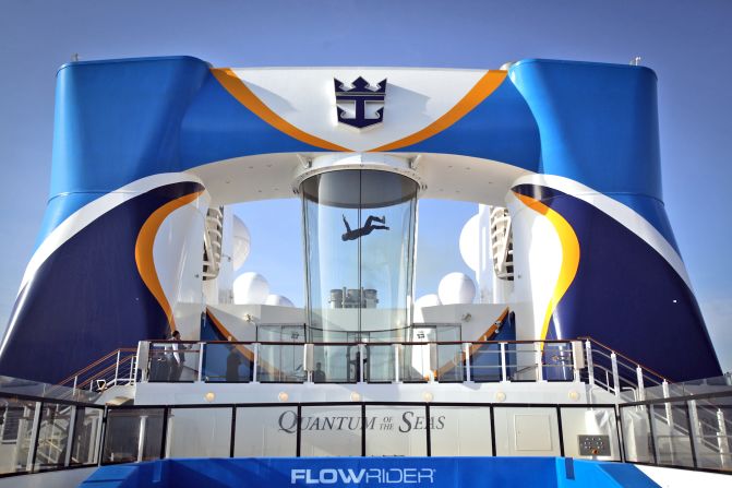 No need for Titanic-style "Jack, I'm flying" reenactments at the front of this ship. Quantum of the Seas has a RipCord by iFly skydiving simulator.