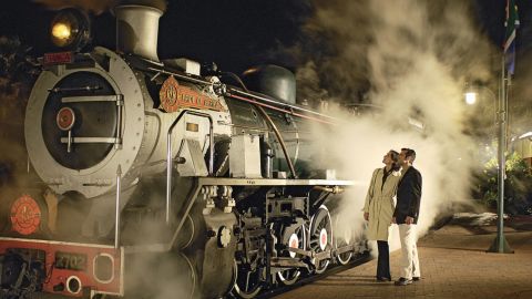 The Rovos Rail steam train, the Pride of Africa.