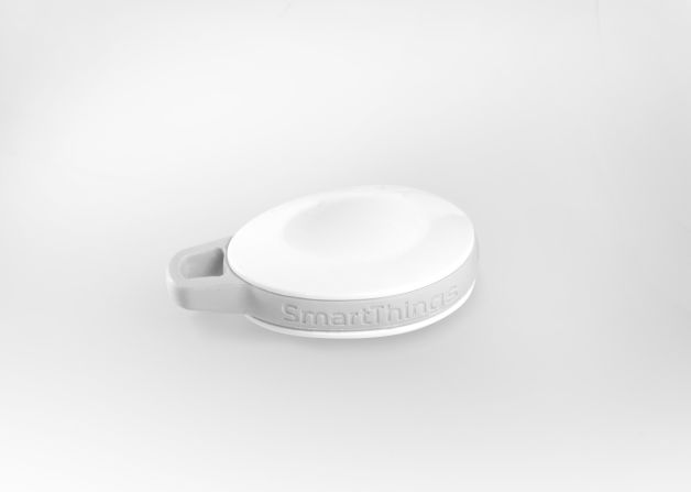 One member of the SmartThings family is the SmartSense Presence device which tracks the comings and goings of people and pets. It will generate "away" and "returned" events when it is moved in and out of range of the SmartThings Hub. 