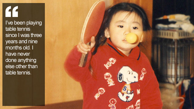 Ai Fukuhara: From tearful toddler to Japan's table tennis