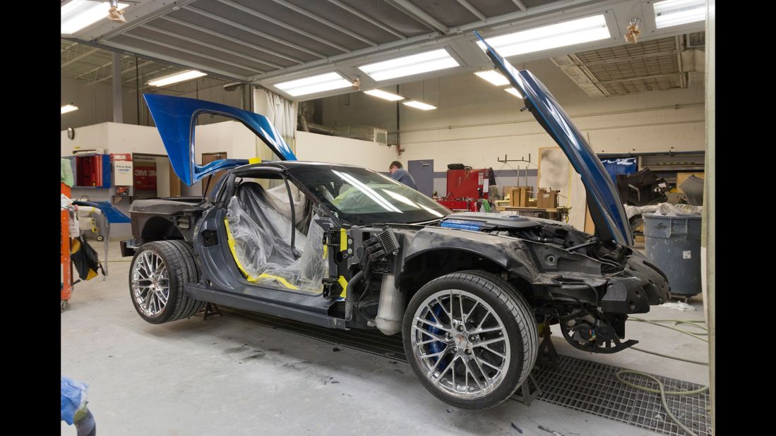 It's not often car restorers get a chance to rescue a vehicle this special. This job was handled by a ten-member team with a less-than-sexy handle: GLS — Global Logistics Services. "We need to come up with a better name — like the Corvette Restoration SWAT Team!" laughed GM spokesman Monte Doran. 