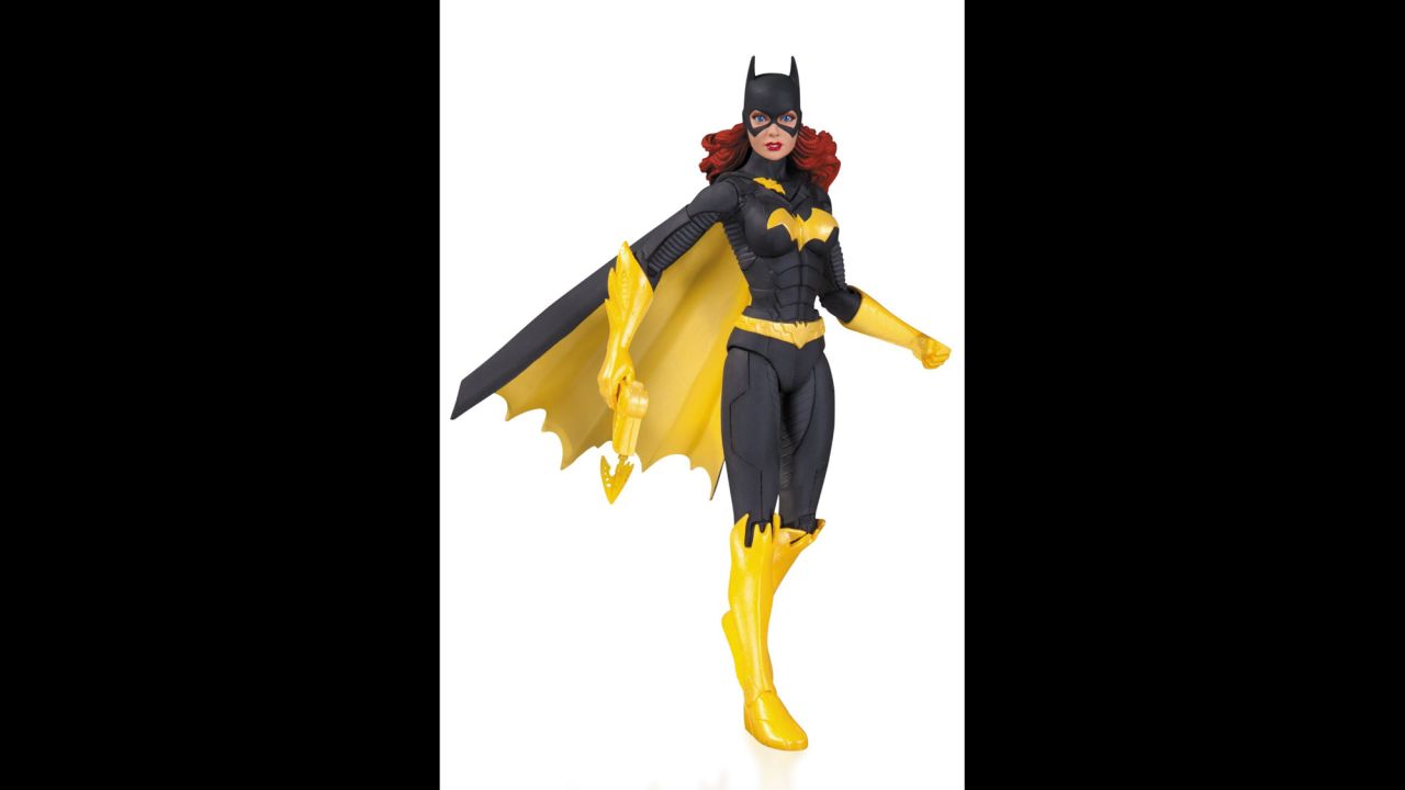 Batgirl's costume resembles Batman's duds, only more colorful. With built-in six-pack abs and a cape in perpetual motion, the DC Comics character seems ready to fly to the rescue at any moment.