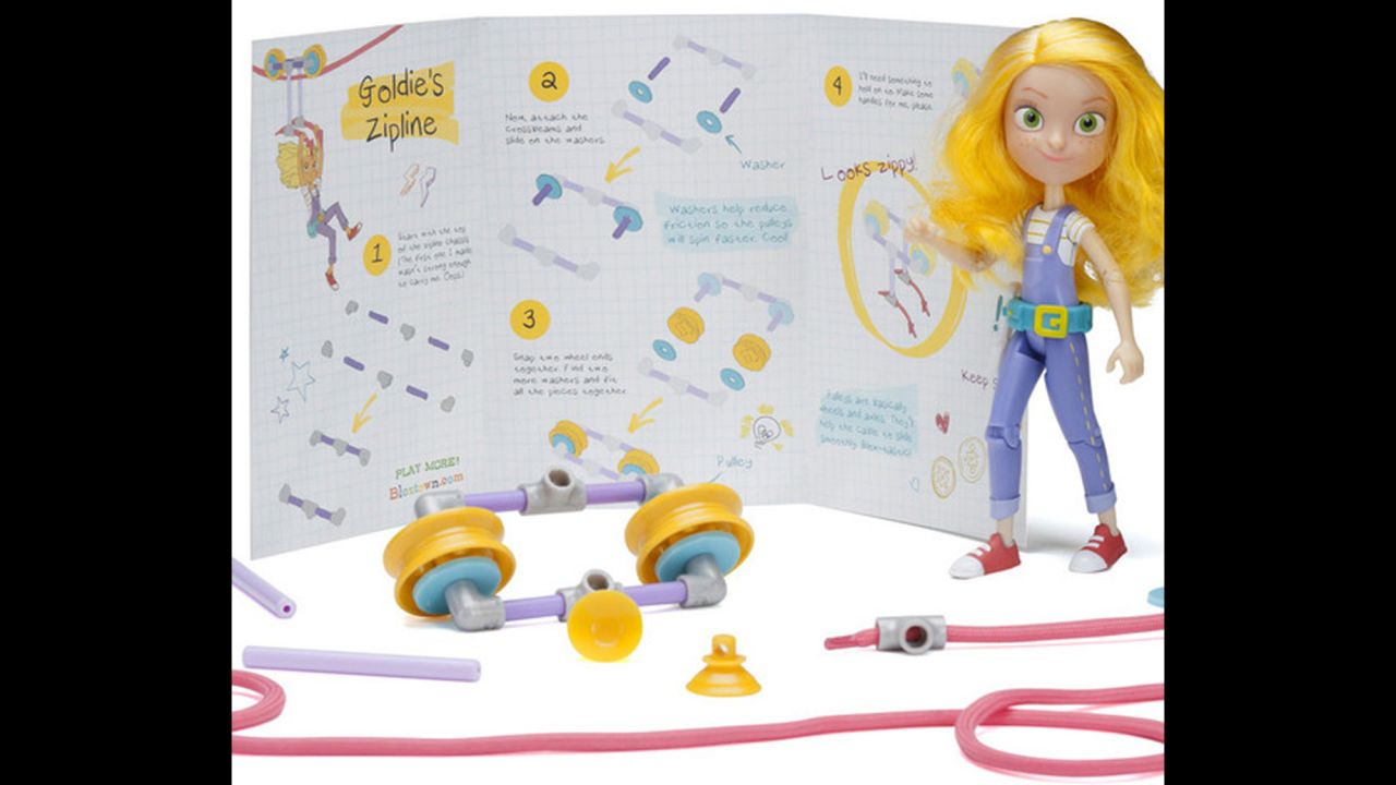 Goldie, the new action figure from GoldieBlox, loves invention, engineering and adventure. The toy company's latest effort at girl-empowerment through retail, Goldie aims to break the mold of princess-worship and oversexualization of female action figures. 