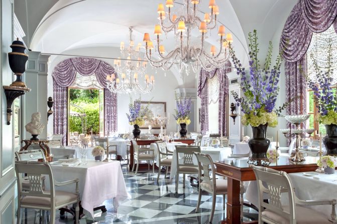 Number four on the list is Il Palagio at Four Seasons Hotel Firenze. With one Michelin star, it features views of the hotel's inner gardens and offers a seasonal menu featuring regional cuisine.  