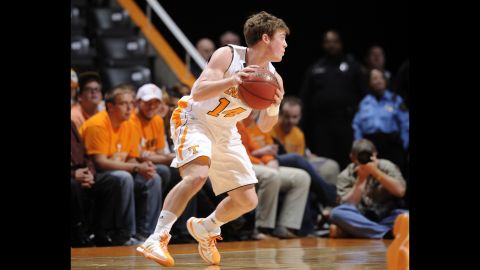 Tyler Summitt played on the male practice squad against his mother's team his freshman year of college. He also played on the University of Tennessee men's team.