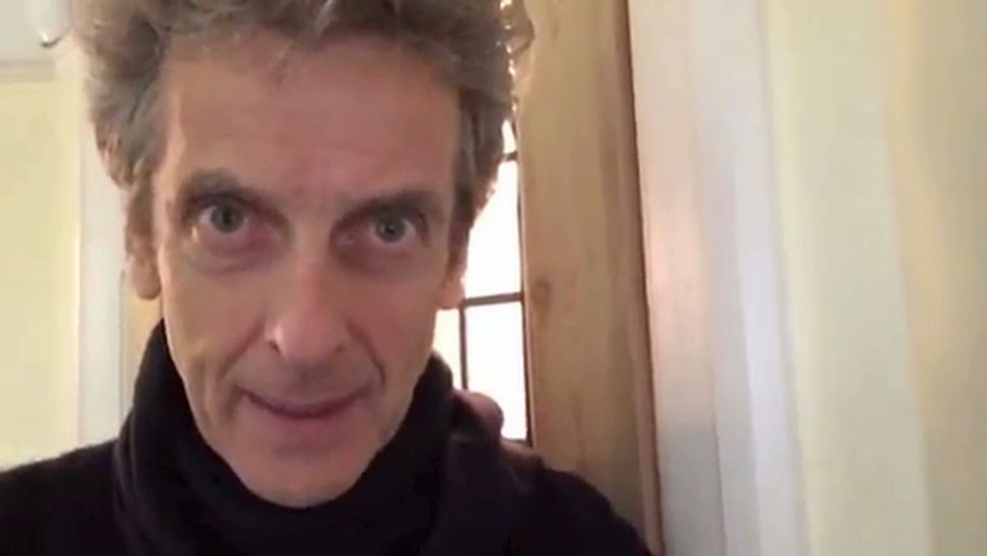 Peter Capaldi, who plays the 12th incarnation of Doctor Who, sent a video message to a 9-year-old fan grieving the loss of his grandmother. "You should know that we're on your side. So you look after yourself, take care and be happy."