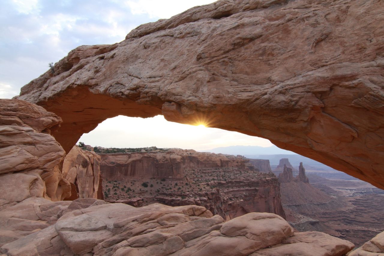 <a href="http://ireport.cnn.com/docs/DOC-1035615">Deepak Yalamanchi</a> and his friends were rewarded for their hourlong wait at Mesa Arch in Utah's Canyonlands National Park with this beautiful sunrise. "It filled the place with a brilliant golden hue that was breathtaking!" he said.