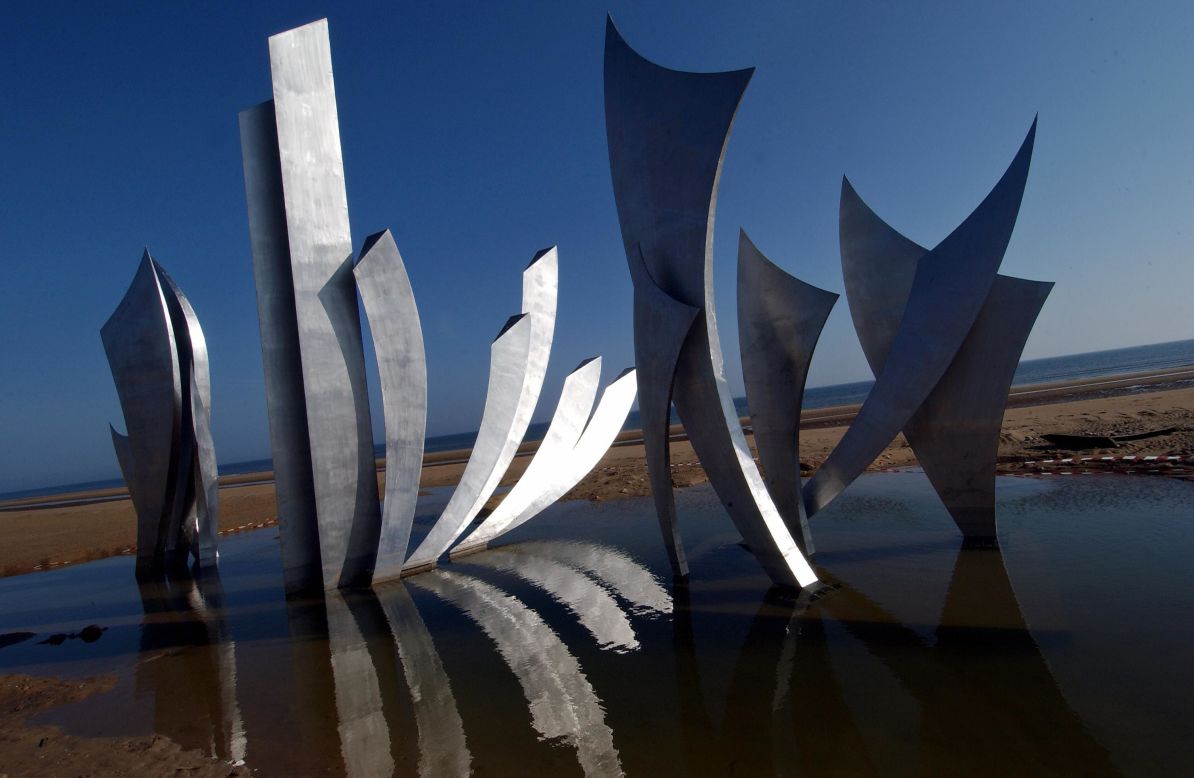 <strong><em>Les Braves by Anilore Banon, Ohama Beach, 2004 </em></strong><br /><br />While Anilore Banon's <em>Les Braves</em> sculpture at Omaha Beach in Normandy is intended to represent the bravery of the Allied soldiers who liberated France from the rule of Nazi Germany, viewers are also encouraged to interpret it in their own way. 