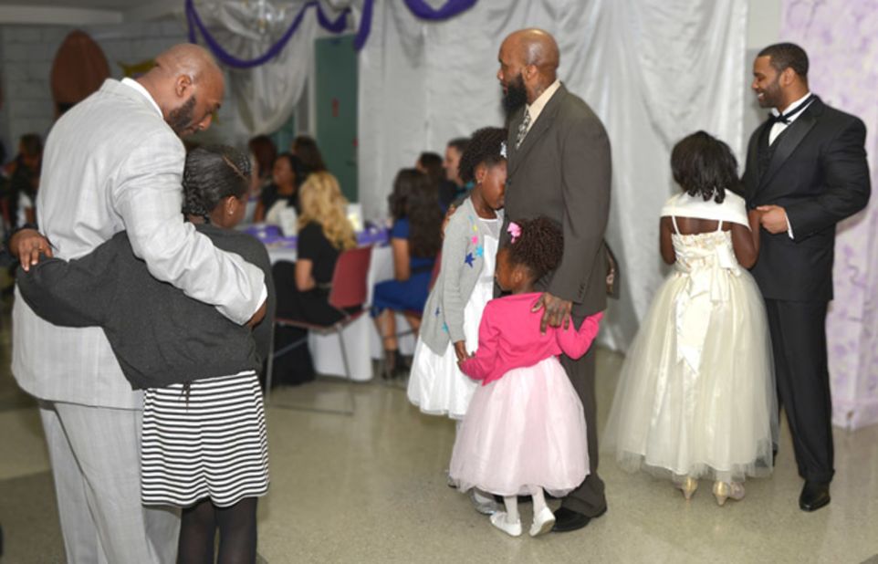 Prisoners at the Federal Detention Center in Miami, Florida, attended the prison's first-ever Daddy-Daughter Dance last week.