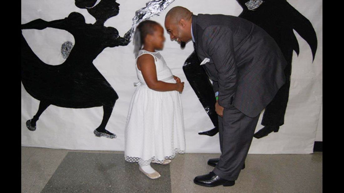 The event inspired girls and their fathers to dress up in their finest outfits. 