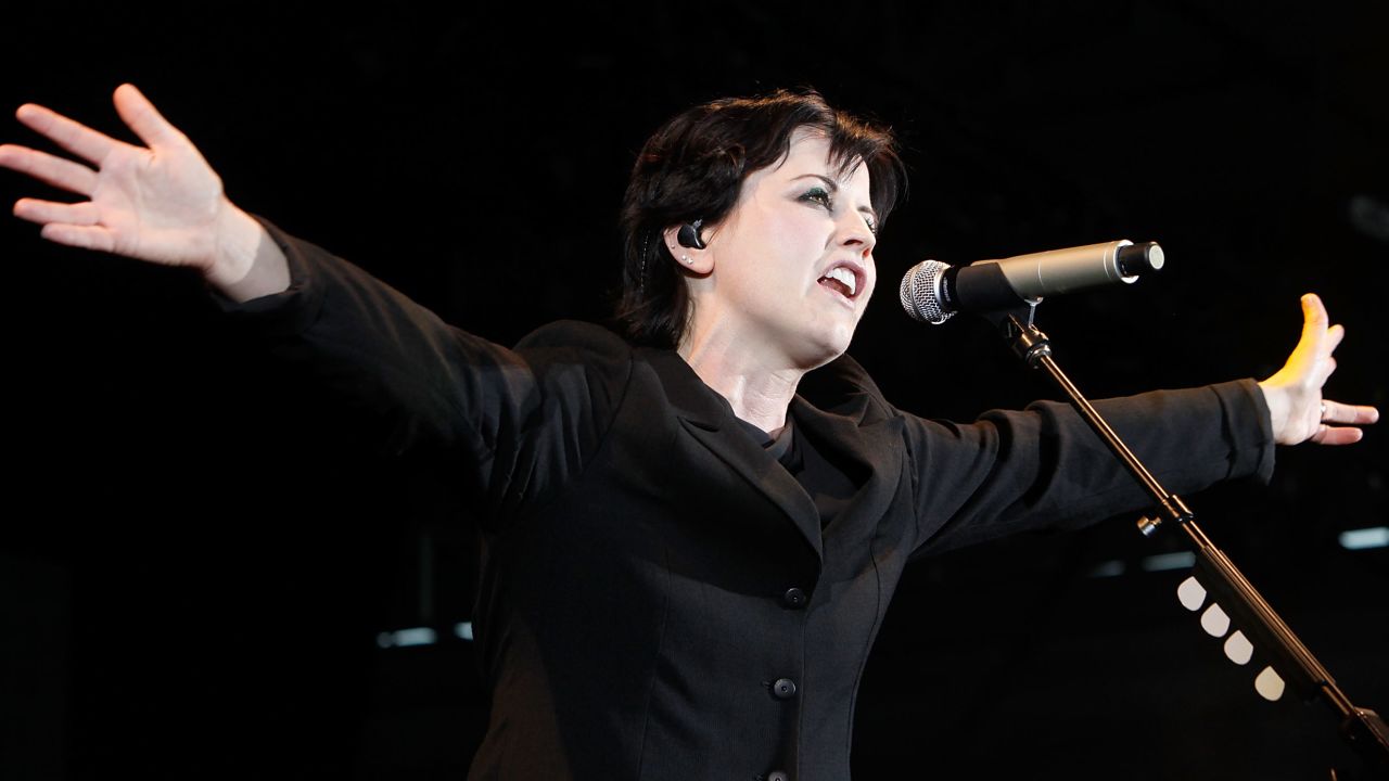 Dolores O'Riordan performs with the Cranberries in 2012. The band had a string of hits in the mid-1990s.